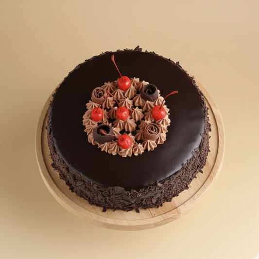 Glazed German Black Forest Cake