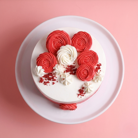 Rosette Love Red Velvet Cake