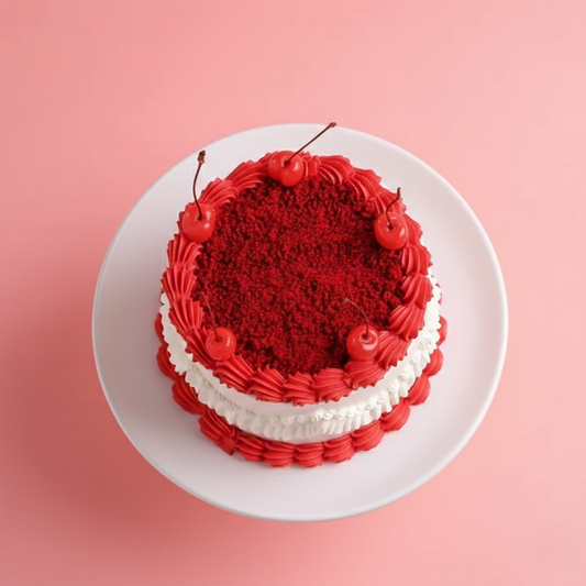Cherries N Cheers Red Velvet 1 Kg Cake