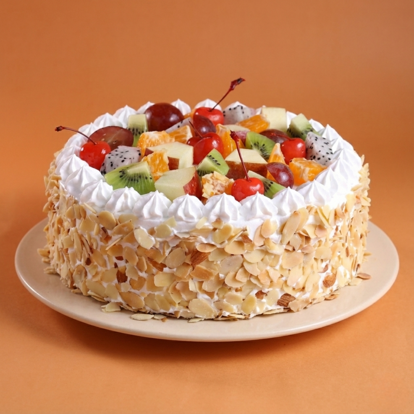 Tropical Fruit n Almond Cake