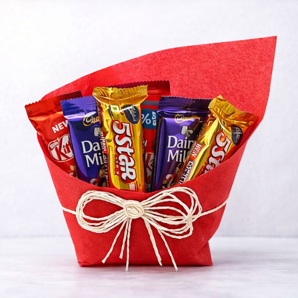 6 pc Assorted Chcocolat