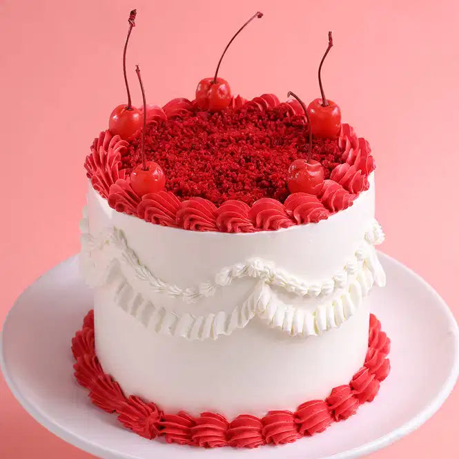 Cherries N Cheers Red Velvet 1 Kg Cake