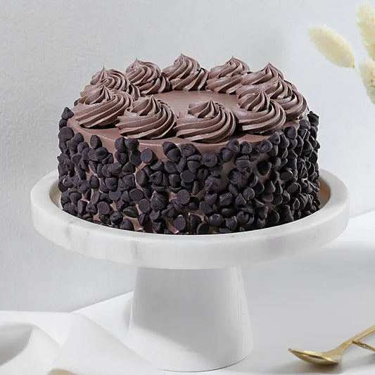 Classic Choco Chip Eggless Cake