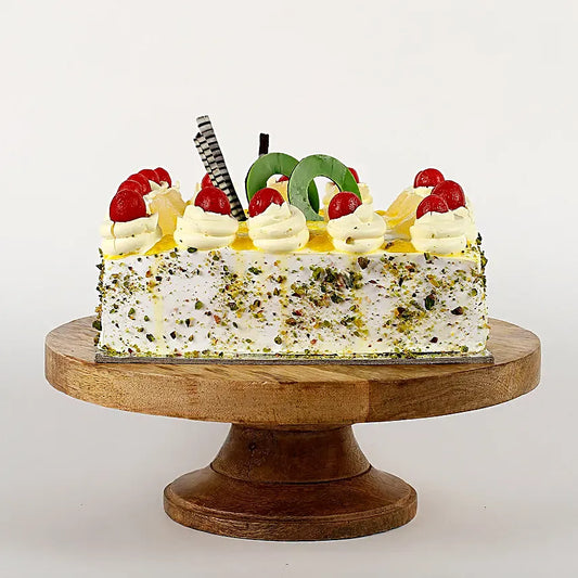 Cream Drop Cherry Pineapple Cake Eggless
