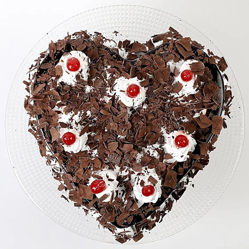 Flakey Hearts Black Forest Cake