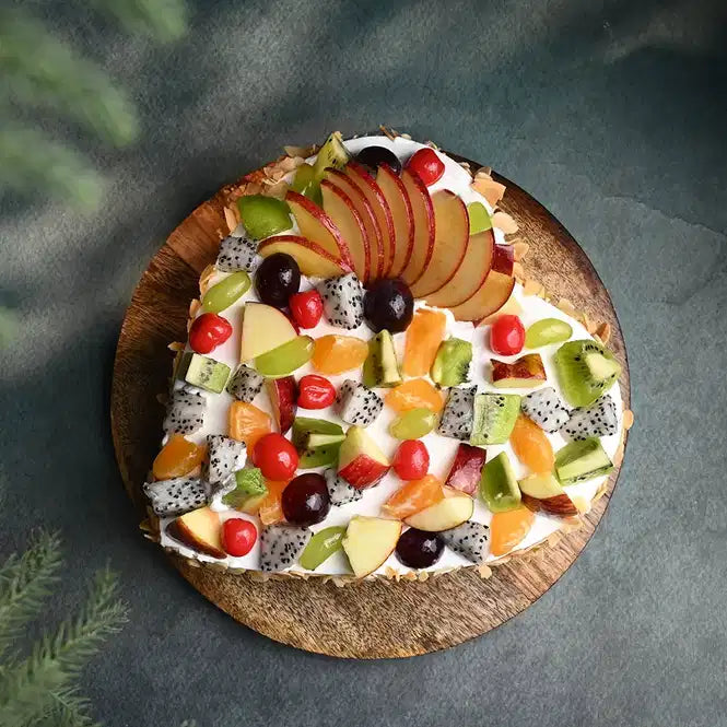 Heart Shape Fruits & Nuts Cake