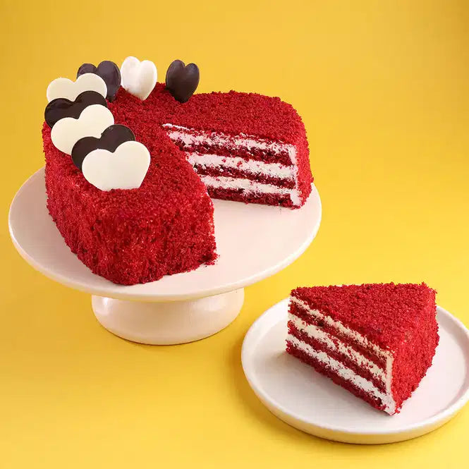 Red Velvet Heart Shape Cake