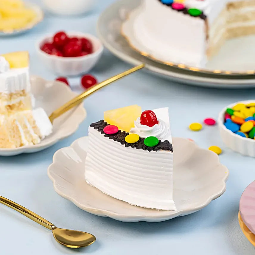 Pineapple Gems Cake Eggless