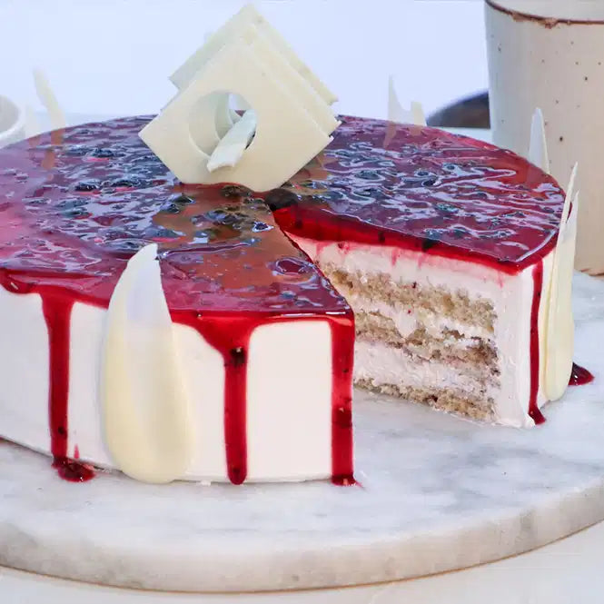 Blueberry Delight Drip Cake