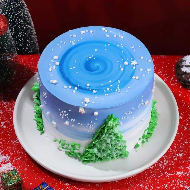 Starry Night New Year Cake
