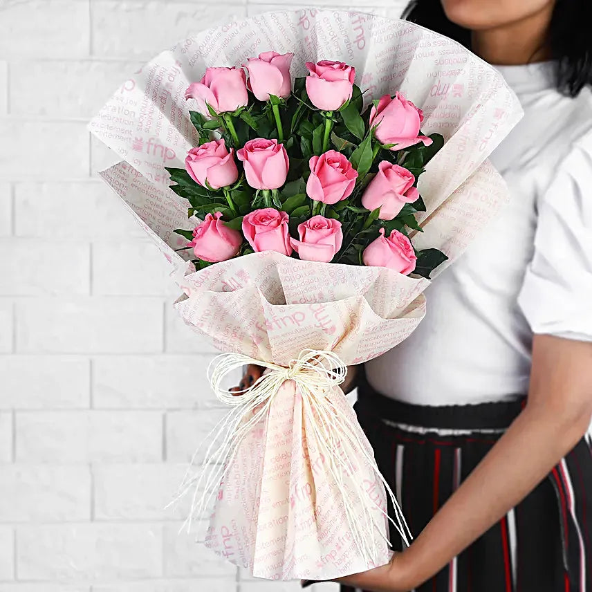 Sweet Memories Pink Roses Bouquet