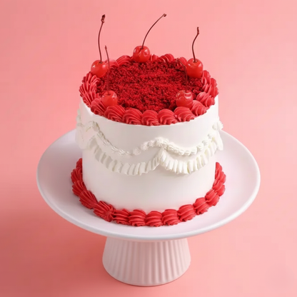 Cherries N Cheers Red Velvet 1 Kg Cake