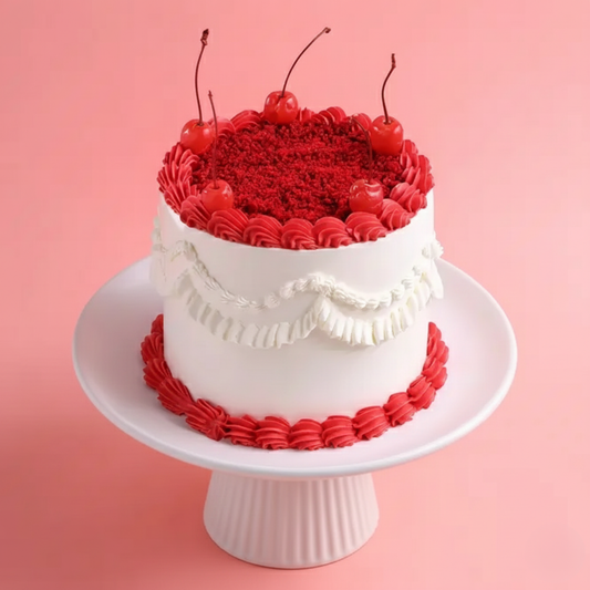 Cherries N Cheers Red Velvet 1 Kg Cake