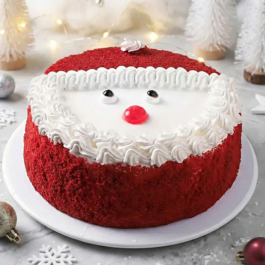 Santa Sweet Surprise Red Velvet Cake