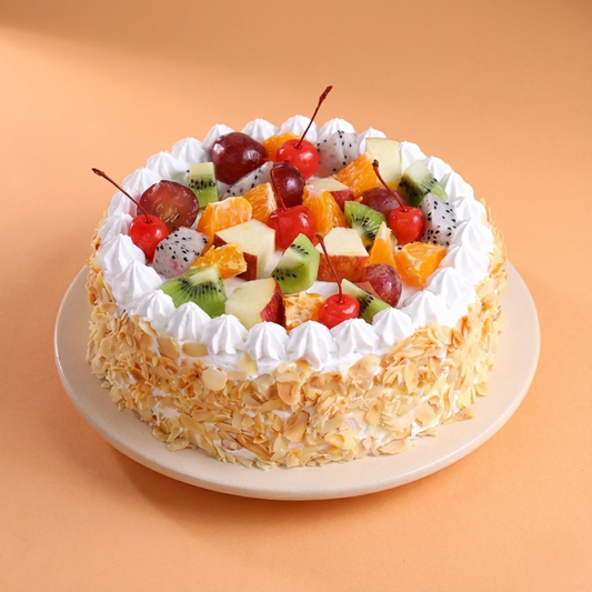 Tropical Fruit n Almond Cake
