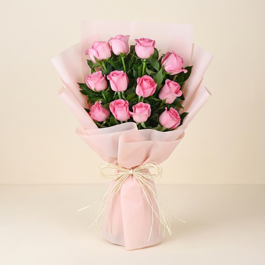 Sweet Memories Pink Roses Bouquet