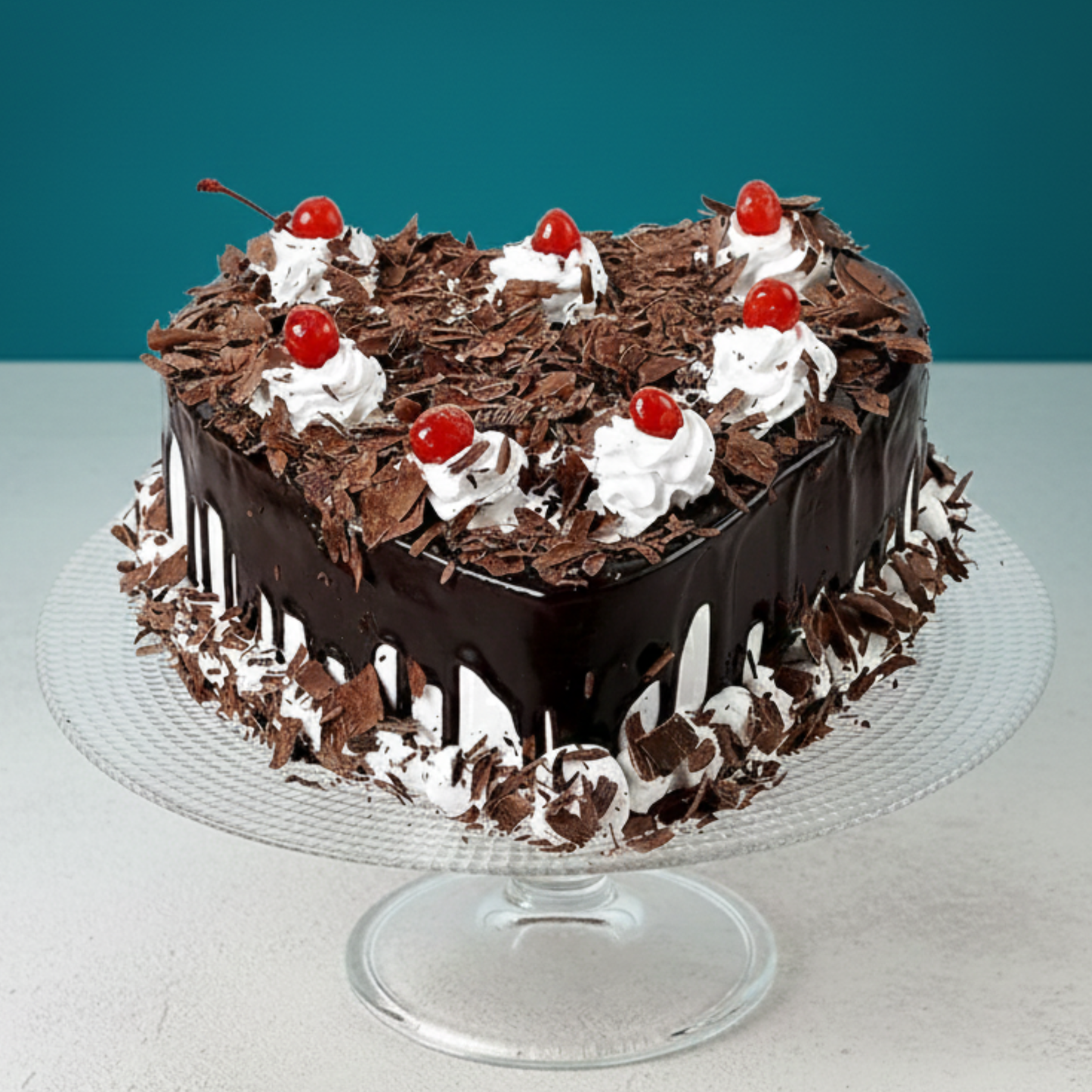 Flakey Hearts Black Forest Cake