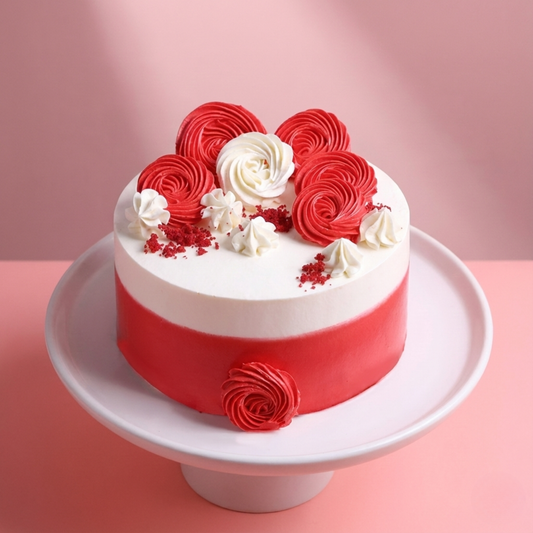 Rosette Love Red Velvet Cake