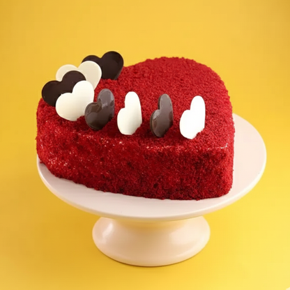 Red Velvet Heart Shape Cake