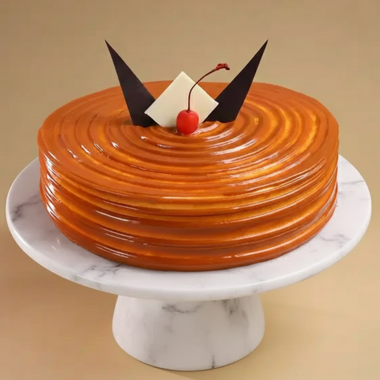 Caramel Butterscotch Cherry Cake