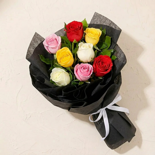 Special 8 Mixed Roses Bouquet
