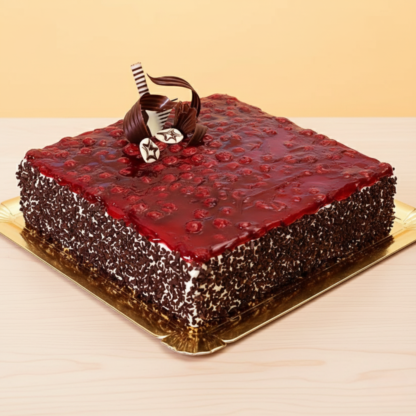Exquisite Square Blueberry Cake