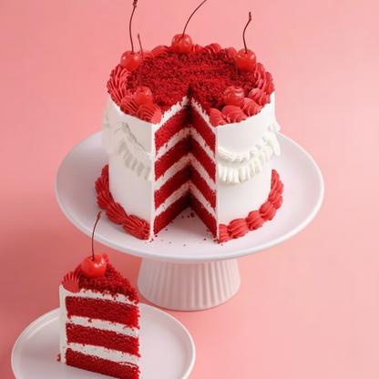 Cherries N Cheers Red Velvet 1 Kg Cake