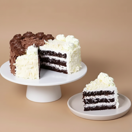 Heart Shape Double Delight Cake