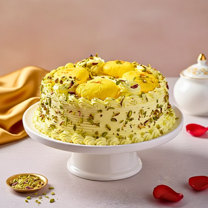 Butterscotch Cake With Rasmalai