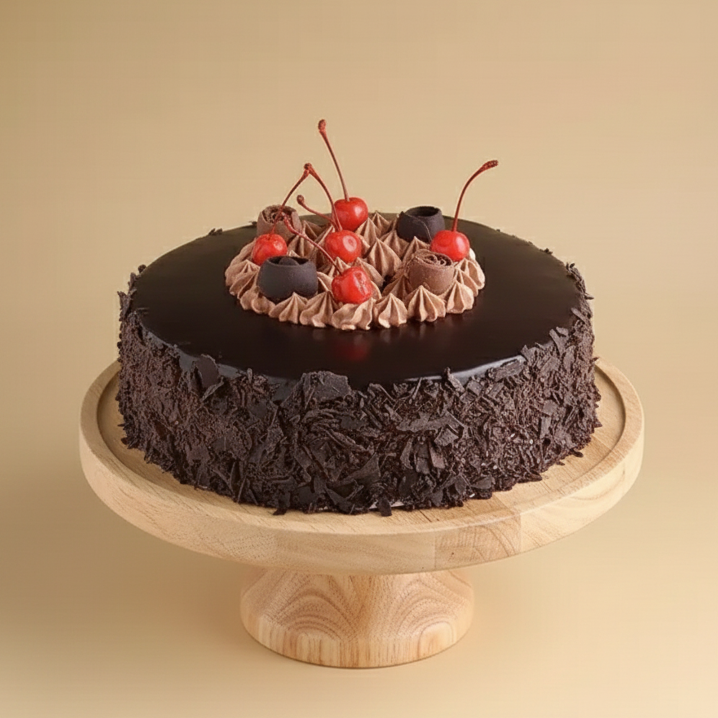 Glazed German Black Forest Cake