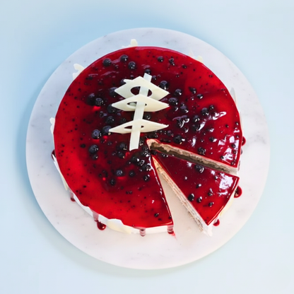 Blueberry Delight Drip Cake