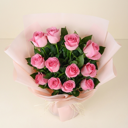 Sweet Memories Pink Roses Bouquet