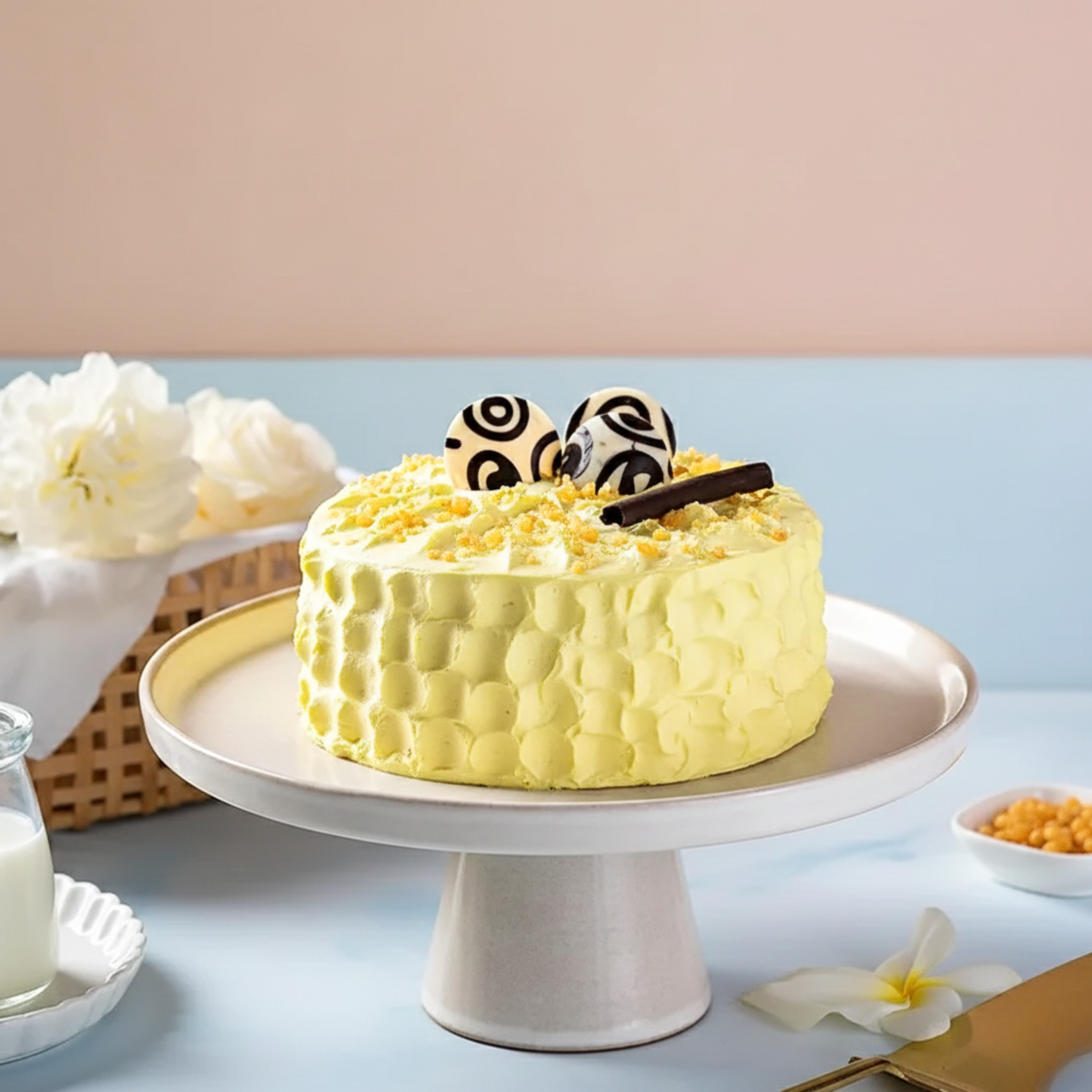 Crunchy Butterscotch Cake