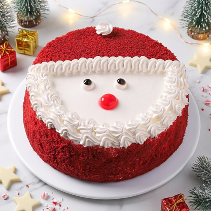 Santa Sweet Surprise Red Velvet Cake