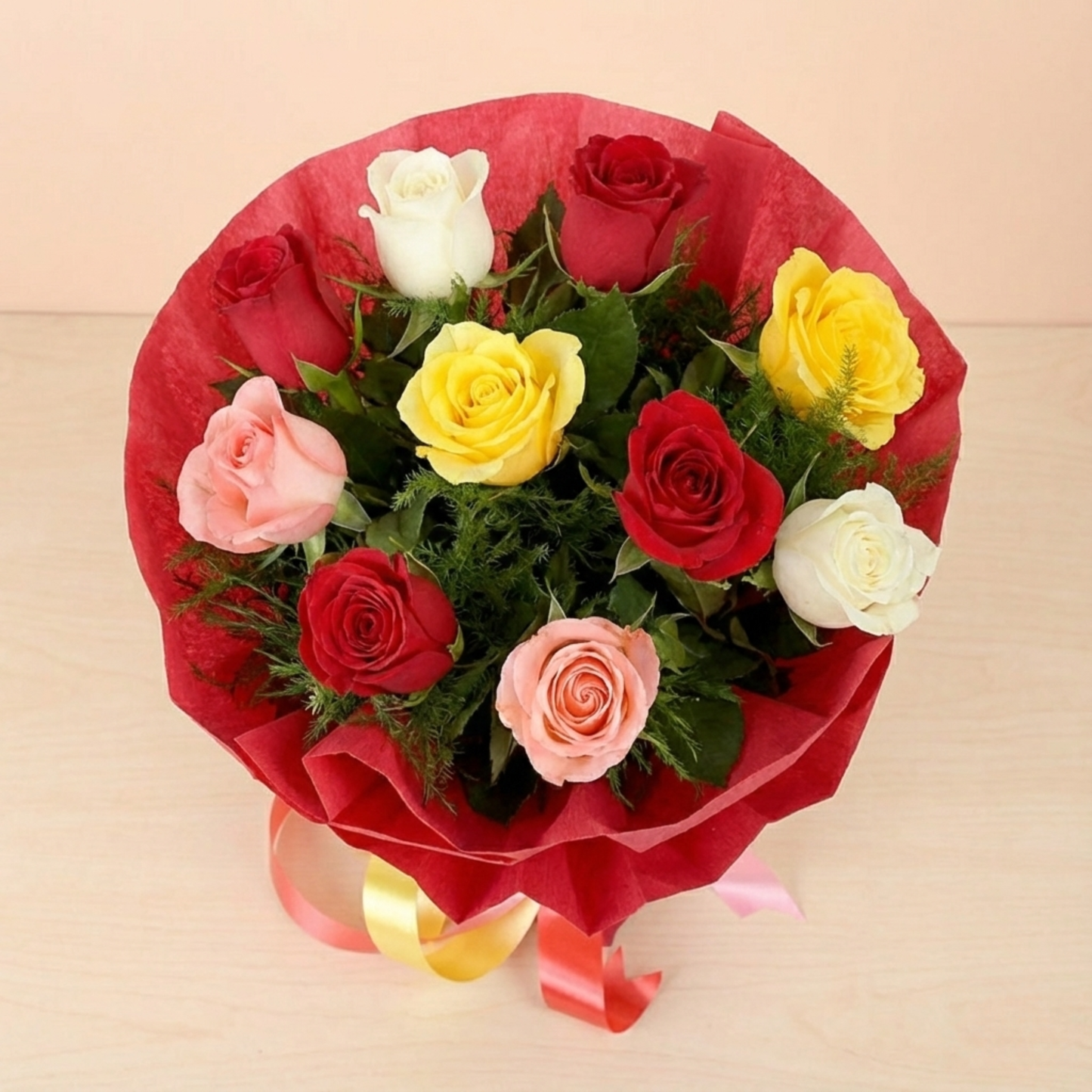 Special 12 Mixed Roses Bouquet