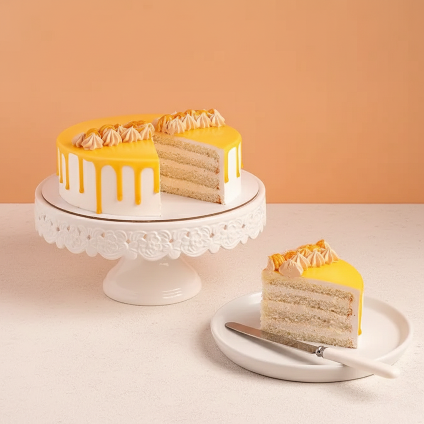 Butterscotch Drizzle Drip Cake