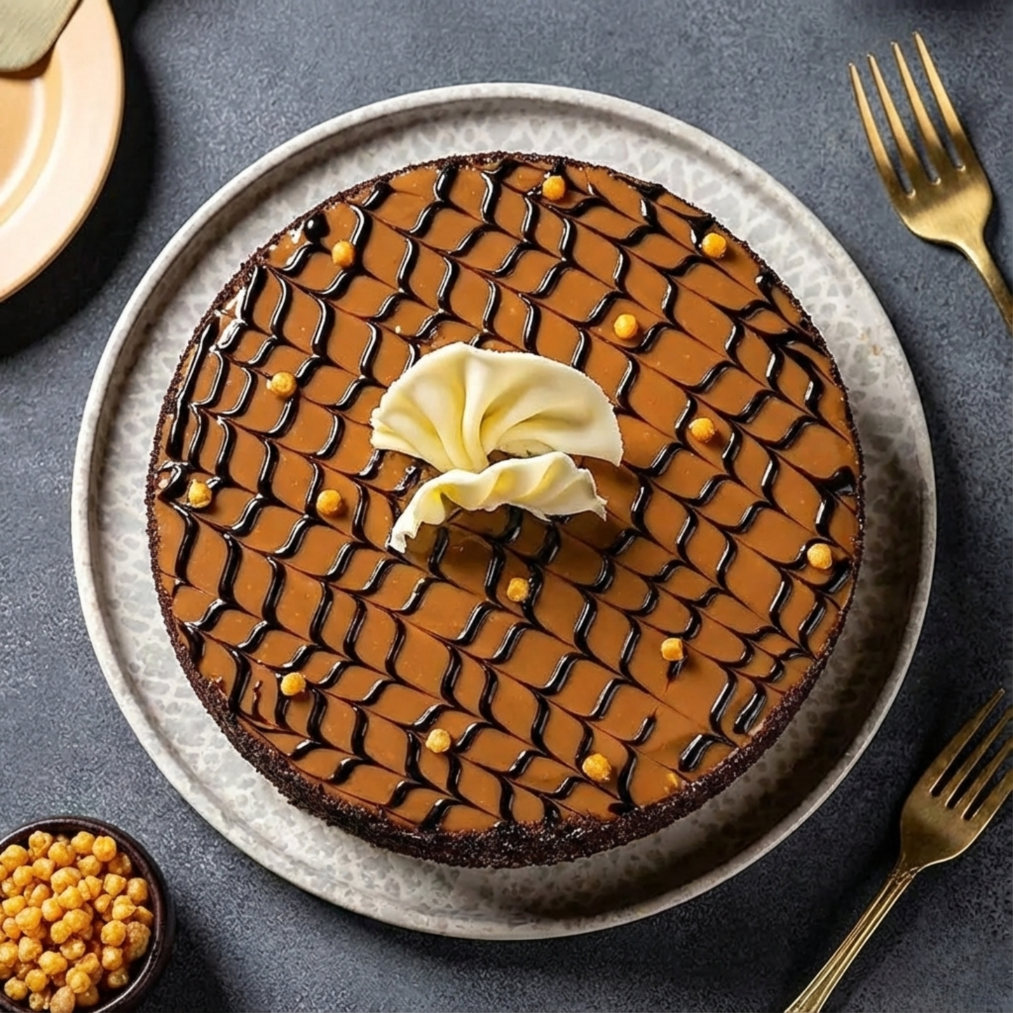 Heavenly Butterscotch Cream Cake