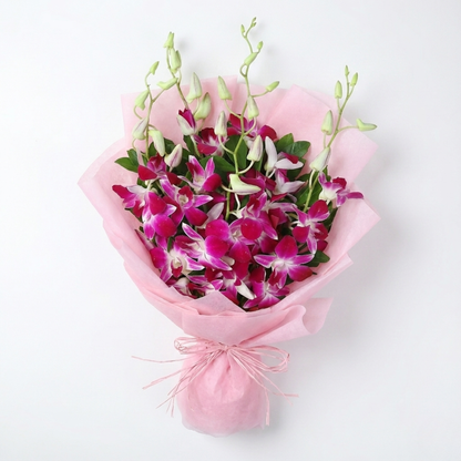 Dreamy Violet Whispers Orchids Bouquet