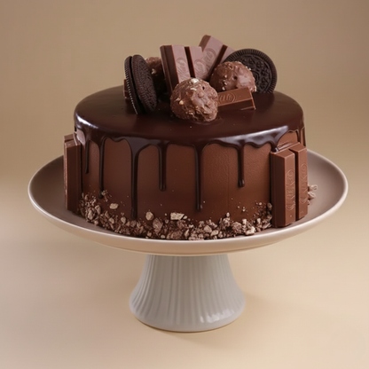 Crunchy Choco KitKat Cake