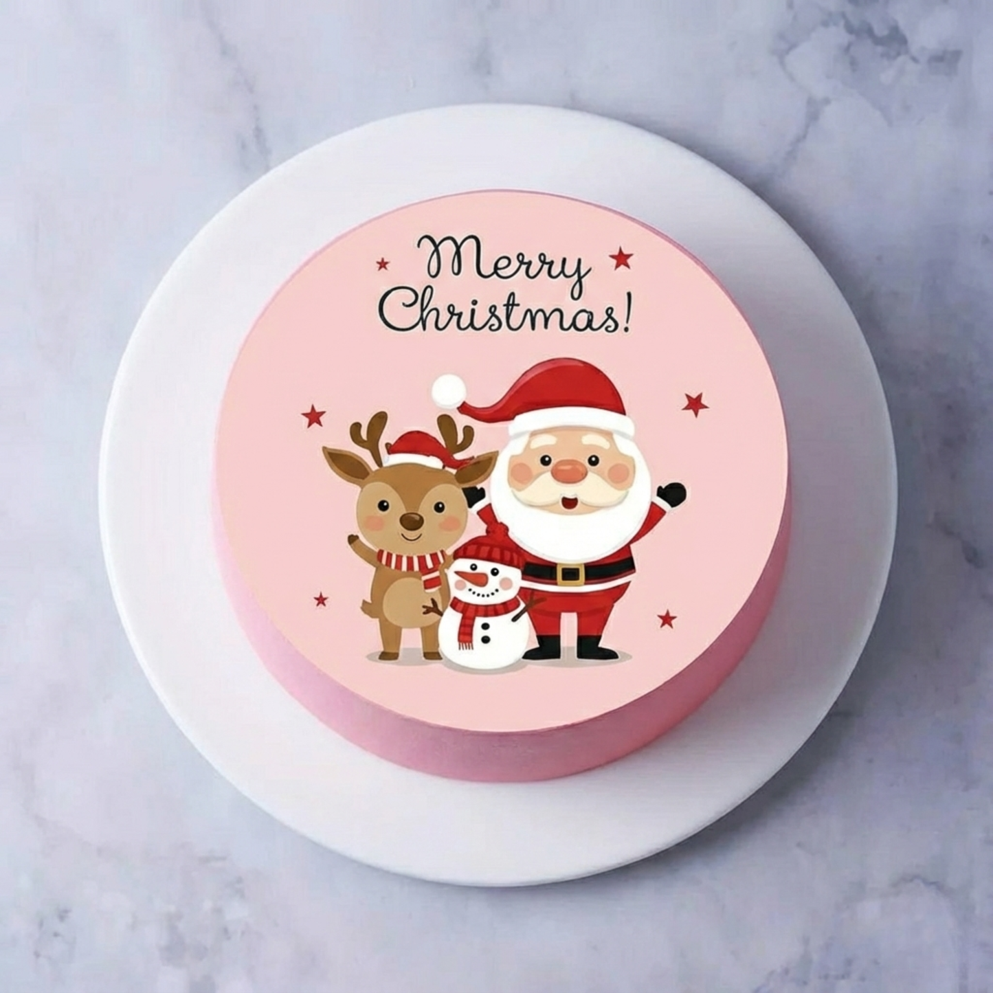 Santa’s Jolly Friends Bento Cake