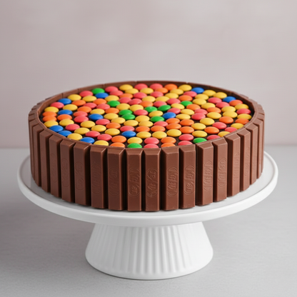 Gems & KitKat Chocolate Truffle Cake
