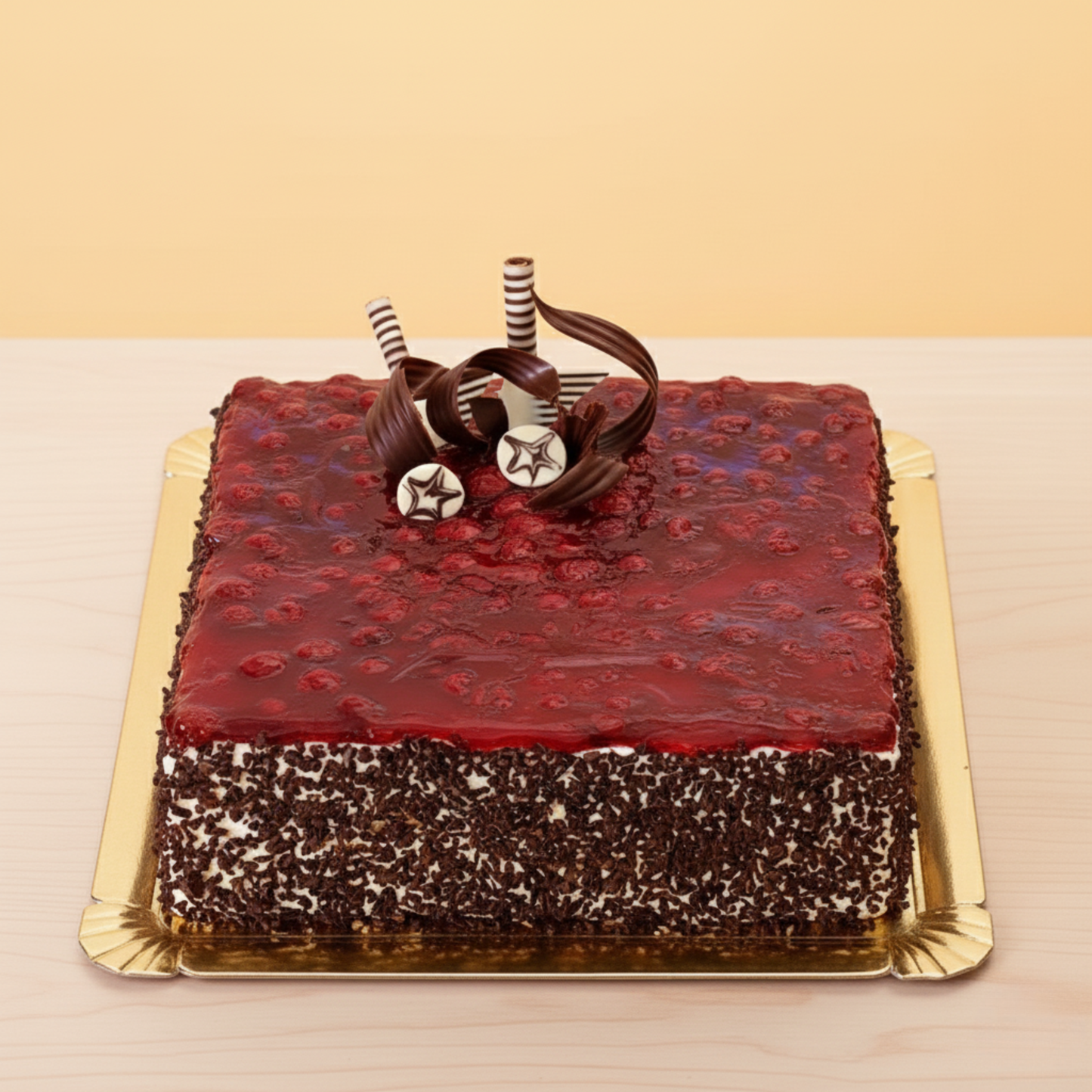 Exquisite Square Blueberry Cake