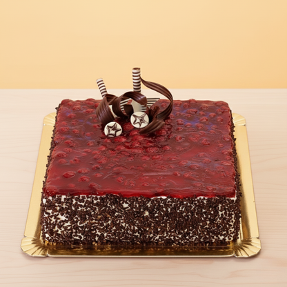 Exquisite Square Blueberry Cake