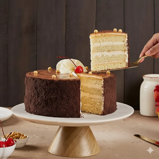 Rich Butterscotch Crunch Cake