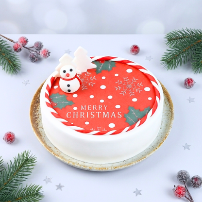 Snowy Christmas Chocolate Cake- 1Kg