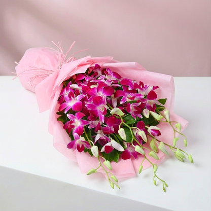 Dreamy Violet Whispers Orchids Bouquet