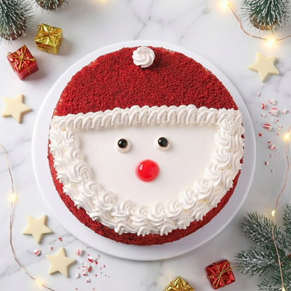 Santa Sweet Surprise Red Velvet Cake