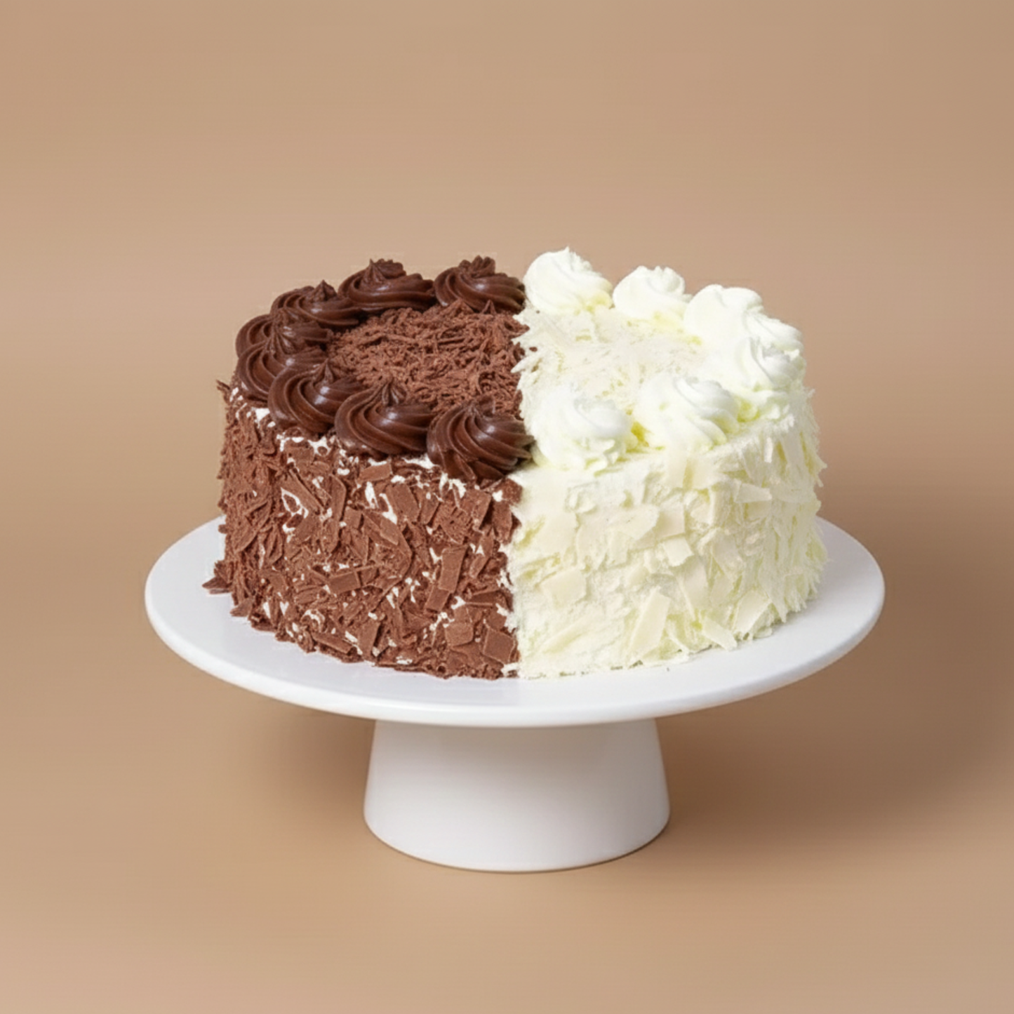 Heart Shape Double Delight Cake