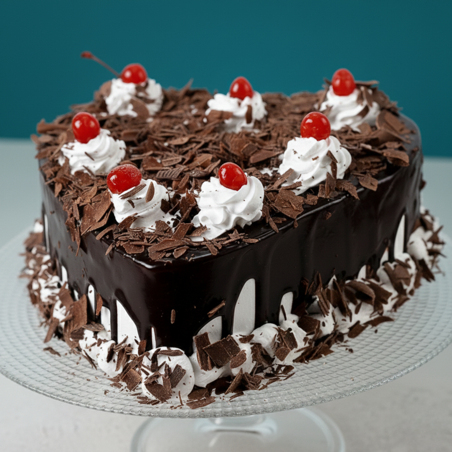 Flakey Hearts Black Forest Cake