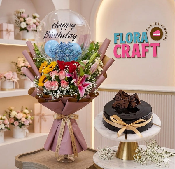 Thoughtful Cake & Flower Combos